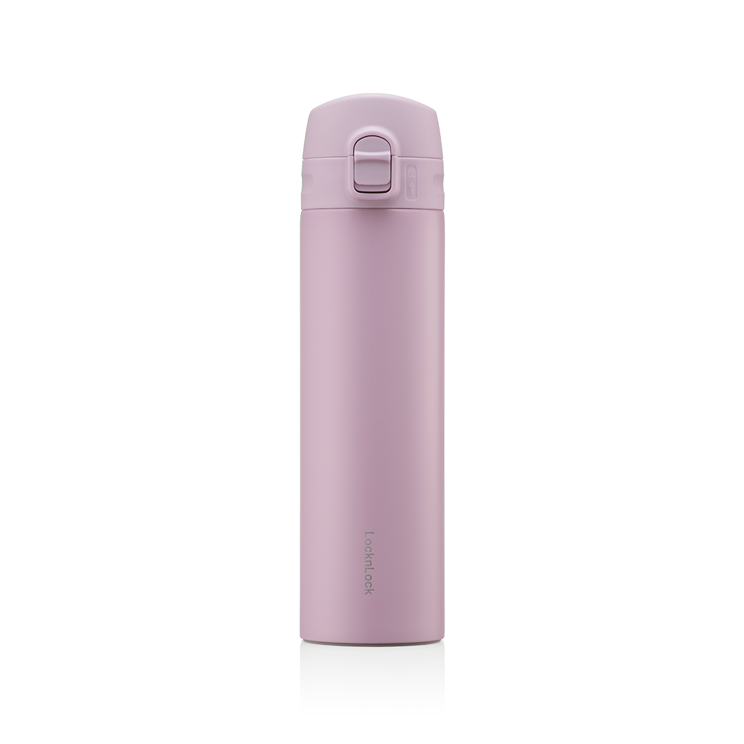 Bình Giữ Nhiệt LocknLock Slim Fit Onetouch 400ml - 4 màu (Xanh, Xanh Lá, Ngà, Tím) - LHC3270, , large image number 4